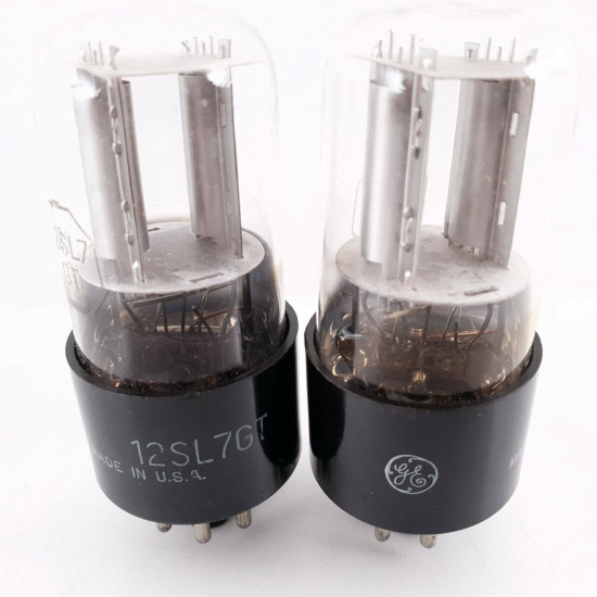 2 X 12SL7GT GENERAL ELECTRIC TUBE. MATCHED PAIR. 9. CH48