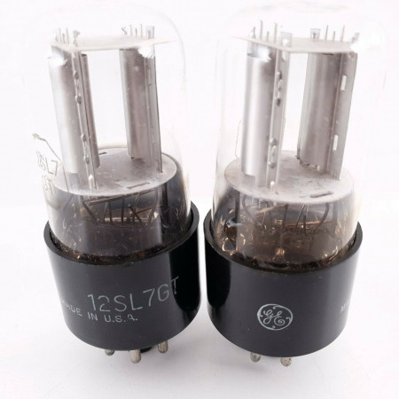 2 X 12SL7GT GENERAL ELECTRIC TUBE. MATCHED PAIR. 9. CH48