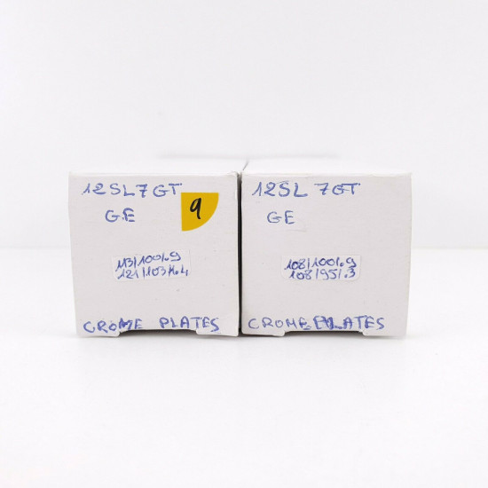 2 X 12SL7GT GENERAL ELECTRIC TUBE. MATCHED PAIR. 9. CH48
