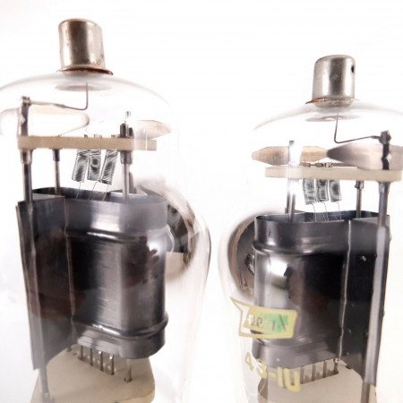 2 X 43-1U / 431U ZAERIX TUBE. BLACK PLATES. 1950s PROD. NOS/NIB. AB  ENA