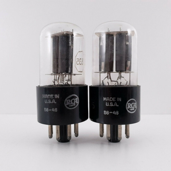 2 X JAN CRC 1635 RCA TUBE. MATCHED PAIR. 12. CH48