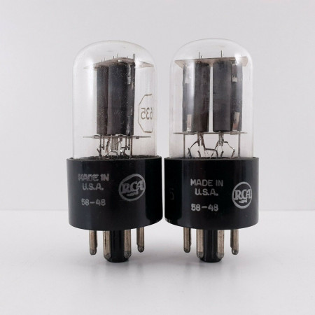 2 X JAN CRC 1635 RCA TUBE. MATCHED PAIR. 12. CH48