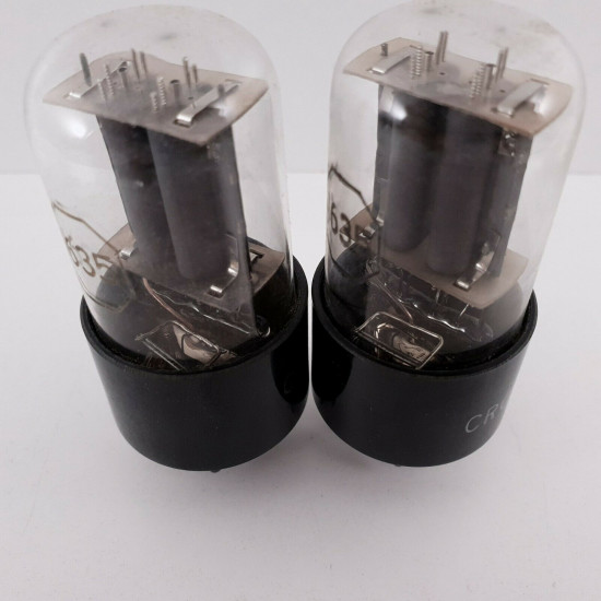2 X JAN CRC 1635 RCA TUBE. MATCHED PAIR. 12. CH48