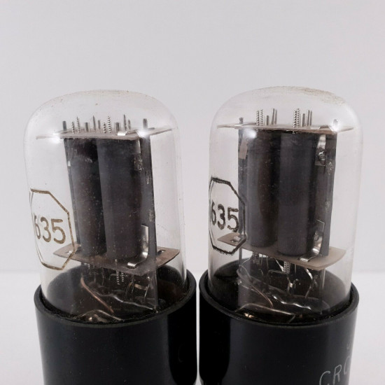2 X JAN CRC 1635 RCA TUBE. MATCHED PAIR. 12. CH48