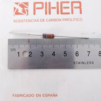 1 X 1/2W 6,8R 6.8R 6R8 5% 1970s VINTAGE PIHER RESISTOR. NOS. C1826U350F020221