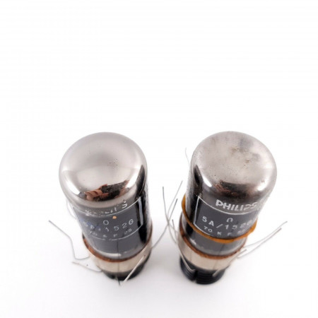 2 X 5A/152G PHILIPS TUBE. HALO GETTER. NOS/NIB. AI  ENA
