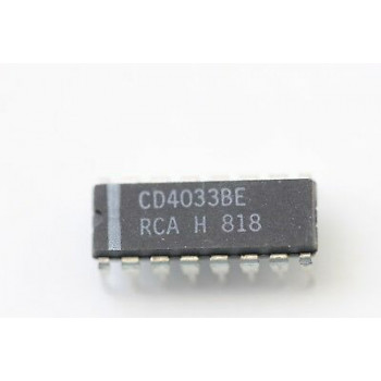 CD4033BE RCA INTEGRATED CIRCUIT NOS (New Old Stock) 1PC C139U51F031018