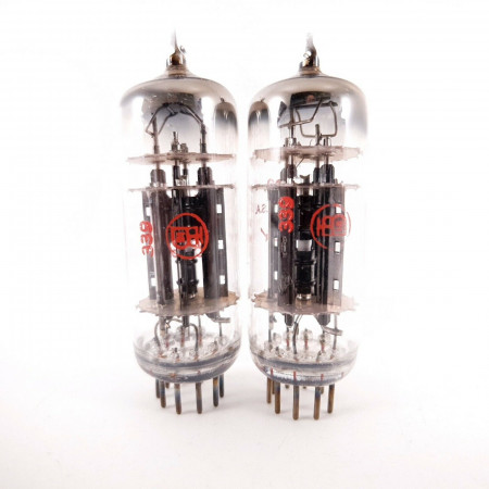 2 X 5993 BENDIX TUBE. BLACK PLATES. DUAL TILTED GETTER. 3 MICAS NOS/NIB. AB  ENA