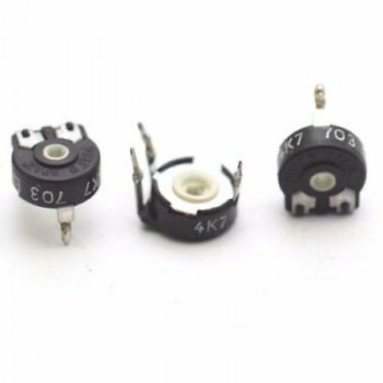 TRIMMERS PIHER 4.7k OHM 10MM LINEAL VERTICAL USED 2PC. CA299U19F031220