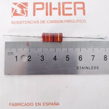 1 X 1W 33R 10% 1970s VINTAGE PIHER RESISTOR. NOS. C1827U250F030221