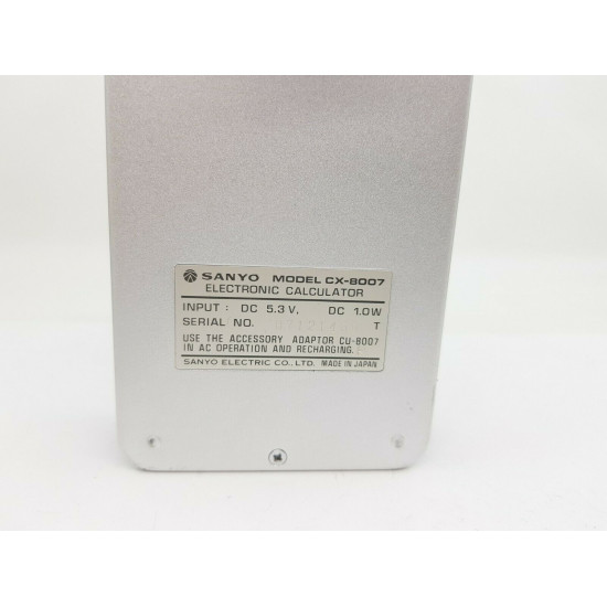 CALCULADORA - CALCULATOR. SANYO CX-8007.  COD$*58 -