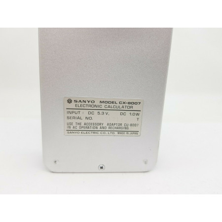 CALCULADORA - CALCULATOR. SANYO CX-8007.  COD$*58 -