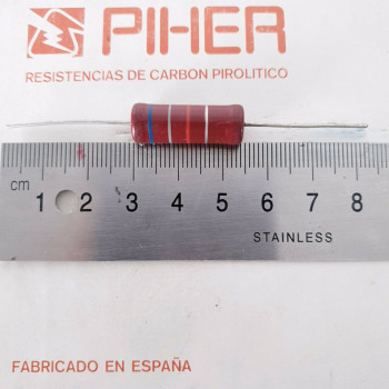 1 X 2W 6,8K 6.8K 6K8 10% 1970s VINTAGE PIHER RESISTOR. NOS. C1827U19F030221