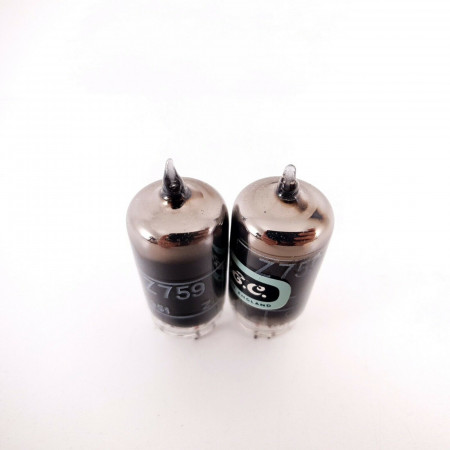 2 X Z759 / CV5060 GEC TUBE. 1960s PRODUCTION. SMOKED GLASS. AB  ENA