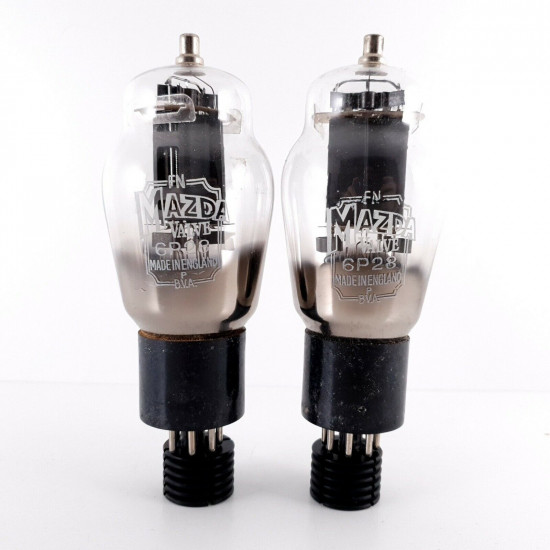 2 X 6P28 EDISWAN MAZDA TUBE. DUAL GETTER. NOS/NIB. AI  ENA