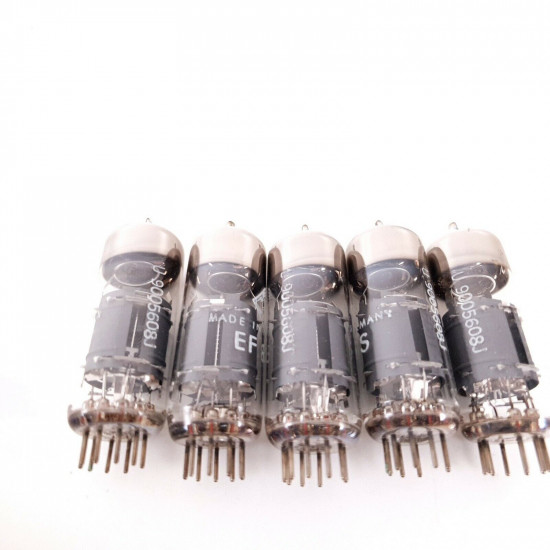 5 X EF805S TELEFUNKEN TUBE. COPPER RODS. DIAMOND MARK. AB  ENA