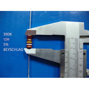 VINTAGE BEYSCHLAG RESISTOR. 1/2W 390K 5% *1 PC* NEW+ (New Old Stock)