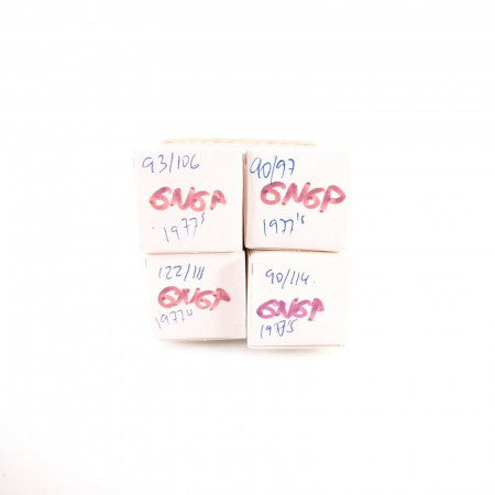 4 X 6N6P TUBE. 1977 RUSSIAN PROD. MATCHED PAIR+2. AB  ENA
