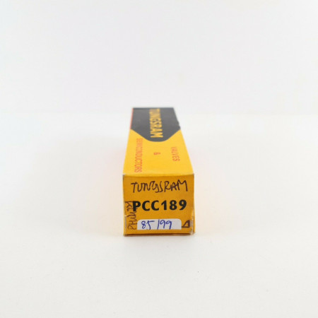 1 X PCC189 TUNGSRAM TUBE. DIMPLE GETTER. 1960s PHILIPS PRODUCTION. CT  ENA