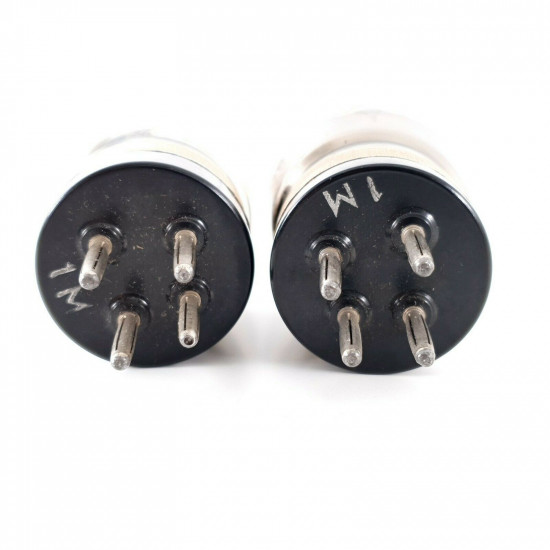 2 X 1561 PHILIPS-MINIWATT TUBE. BLACK PLATES. OLD & RARE VERSION. CI  ENA