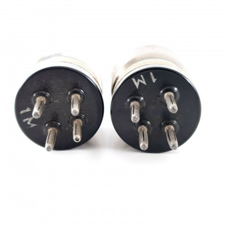 2 X 1561 PHILIPS-MINIWATT TUBE. BLACK PLATES. OLD & RARE VERSION. CI  ENA