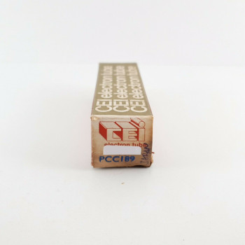 1 X PCC189 CEI TUBE. HALO GETTER. 1960s JAPANESE PRODUCTION. CT  ENA
