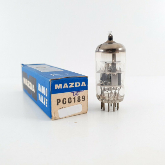 1 X PCC189 MAZDA TUBE. HALO GETTER. 1960s PRODUCTION. CT  ENA