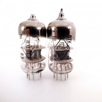 2 X 6N3P / 2C51 TUBE. RARE VINTAGE 1963 RUSSIAN PROD. BLACK PLATES. AB  ENA