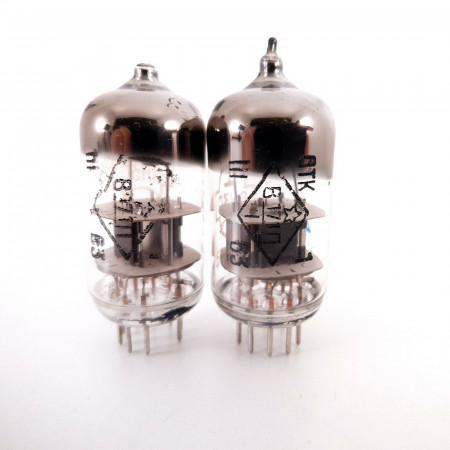 2 X 6N3P / 2C51 TUBE. RARE VINTAGE 1963 RUSSIAN PROD. BLACK PLATES. AB  ENA