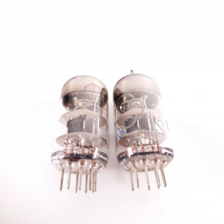 2 X 6N3P / 2C51 TUBE. RARE VINTAGE 1963 RUSSIAN PROD. BLACK PLATES. AB  ENA