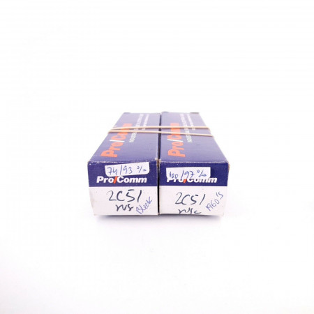 2 X 6N3P / 2C51 TUBE. RARE VINTAGE 1963 RUSSIAN PROD. BLACK PLATES. AB  ENA