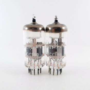2 X PCC189 SIEMENS TUBE. CRYOTREATED. 1960s PROD. MATCHED PAIR. CT  ENA 2