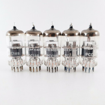 5 X PCC189 SIEMENS TUBE. CRYOTREATED. 1960s PROD. 2MATCHED PAIR + 1. 1 CT  ENA 2