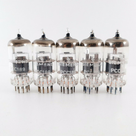 5 X PCC189 SIEMENS TUBE. CRYOTREATED. 1960s PROD. 2MATCHED PAIR + 1. 1 CT  ENA