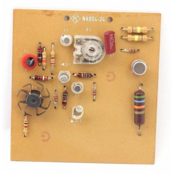 OLD PCB RS NA804-24. 6 TRANSISTORS, 1 TRIMMER, 12 RESISTORS. 1PC. CA326U2F280617