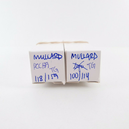 2 X PCC189 MULLARD TUBE. HALO GETTER. 1960s TUNGSRAM PRODUCTION. CT  ENA