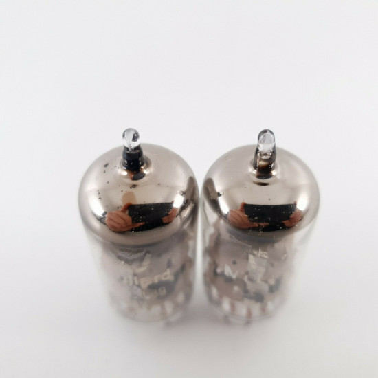 2 X PCC189 MULLARD TUBE. HALO GETTER. 1960s TUNGSRAM PRODUCTION. CT  ENA