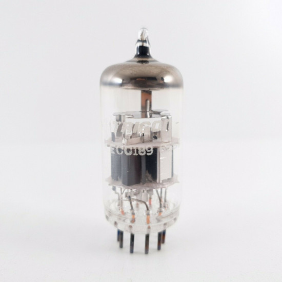 1 X ECC189 TRIGON TUBE. HALO GETTER. GREY PLATES. CT  ENA