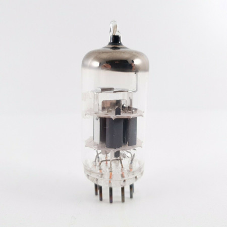 1 X ECC189 TRIGON TUBE. HALO GETTER. GREY PLATES. CT  ENA