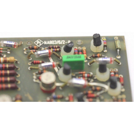 OLD PCB RS NA803/6/2-8. CAPACITOR, TRANSISTOR, DIODE, RESISTOR NOS 1PC. CA327U2