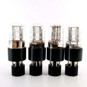4 X 12SL7GT  TUBE. ULTRON BRAND. CHROME PLATES. 2 MATCHED PAIRS. CC  ENA 2