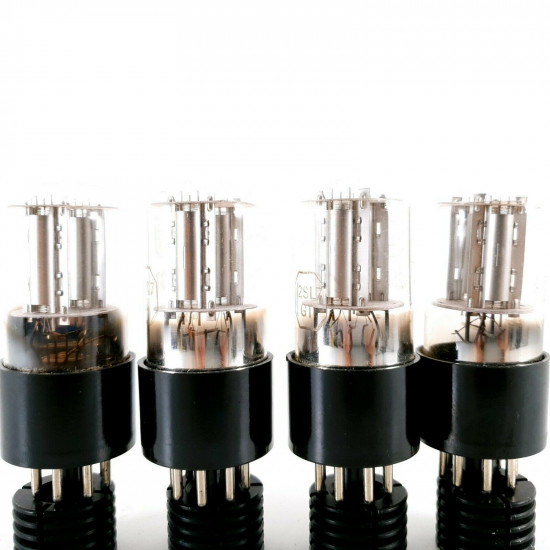 4 X 12SL7GT  TUBE. ULTRON BRAND. CHROME PLATES. 2 MATCHED PAIRS. CC  ENA