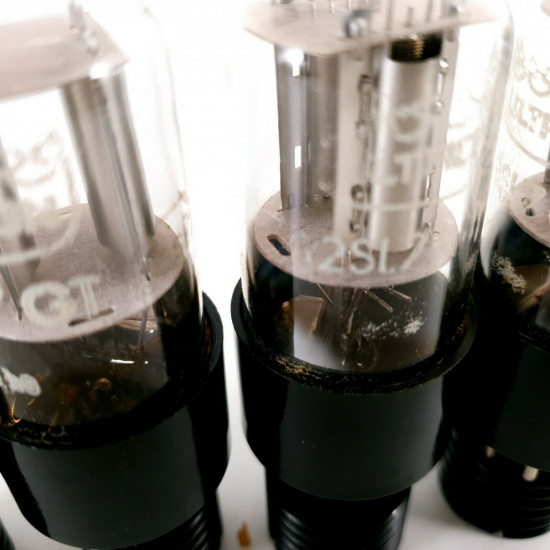 4 X 12SL7GT  TUBE. ULTRON BRAND. CHROME PLATES. 2 MATCHED PAIRS. CC  ENA