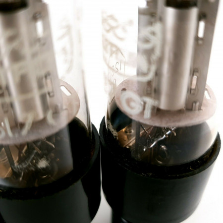 4 X 12SL7GT  TUBE. ULTRON BRAND. CHROME PLATES. 2 MATCHED PAIRS. CC  ENA