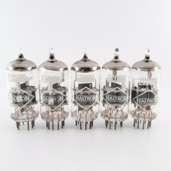 5 X ECC189 HALTRON TUBE. CRYOTREATRED. HALO GETTER. 1960s TUNGSRAM PROD. CT  ENA 2