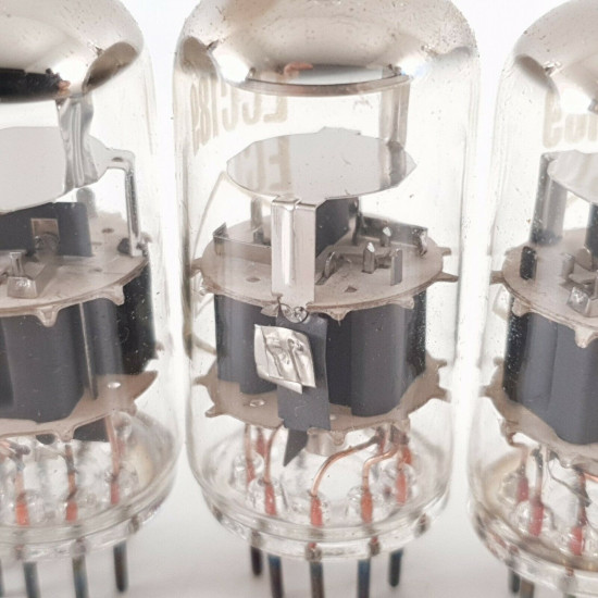 5 X ECC189 HALTRON TUBE. CRYOTREATRED. HALO GETTER. 1960s TUNGSRAM PROD. CT  ENA