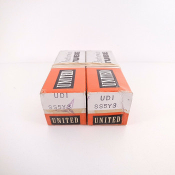 2 X SS5Y3 / 5Y3 UDI SOLID STATE TUBE. UNITED BOX. TUBE REPLACEMENT. AB  ENA
