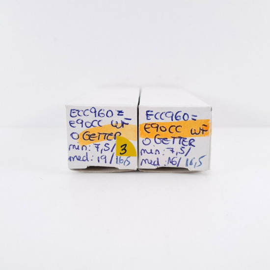 2 X ECC960 / E90CC WF TUBE. MATCHED PAIR. 3. CH52