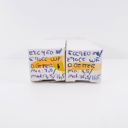 2 X ECC960 / E90CC WF TUBE. MATCHED PAIR. 6. CH52