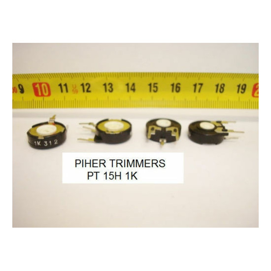 2 x POTENCIOMETROS - TRIMMERS. PIHER PCB PT15H 1 KOhm (15mm. diametro. Lineal )